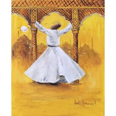 Abdul Hameed, 18 x 24 inch, Acrylic on Canvas, Figurative Painting, AC-ADHD-099